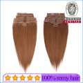 Clip Hair Extension 100% Human Virgin Hair 7PCS/Set Pack Brazilian Hair